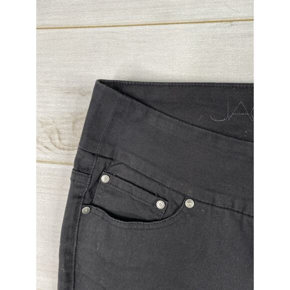 Jag Jeans Womens 16 Black Slim Leg Pull On Stretch Pants Hi Rise Elastic NWT - Picture 2 of 12